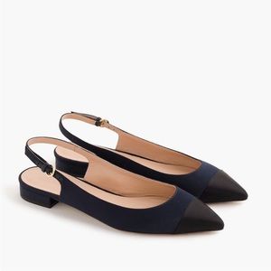 Jcrew Satin Slingbacks